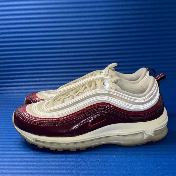 Size 9- Women’s Nike Air Max 97 Shoes DQ8582-600 Dark Beetroot/Pomegranate - Picture 2 of 8
